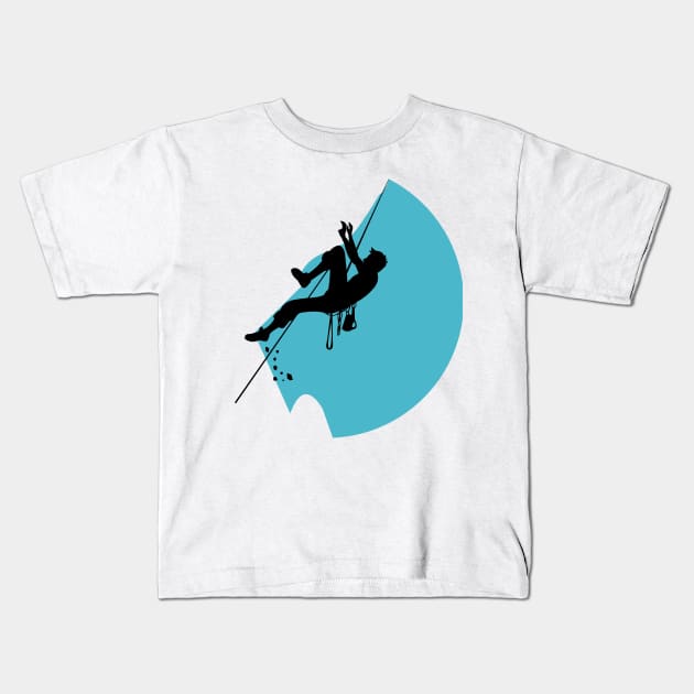 Mountain Climbing Kids T-Shirt by Ianisme28